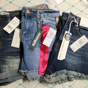 Bundle of Celebrity Pink, Dollhouse, Indigo Rain Denim Shorts. Size 5-Youth